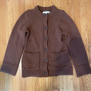 Cozy Brown Loft cardigan